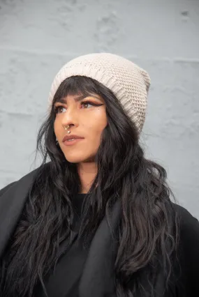 Beanie - Waffle Knit Slouchy