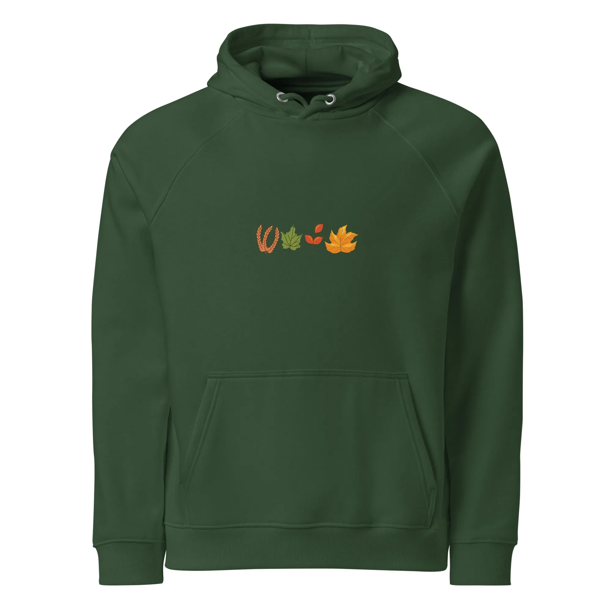 Fall Thanksgiving Graphic Men Eco Raglan Hoodie