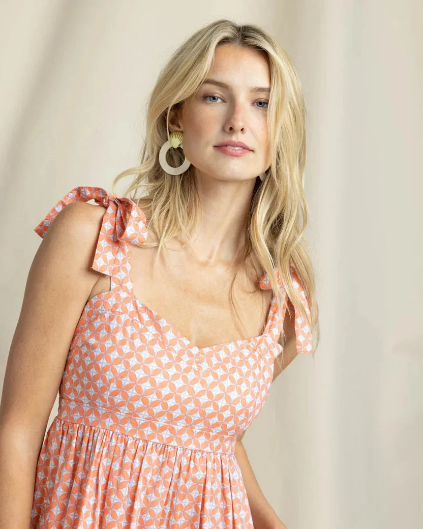 Southern Tide Sylvi Sun Daze Geo Print Maxi Dress