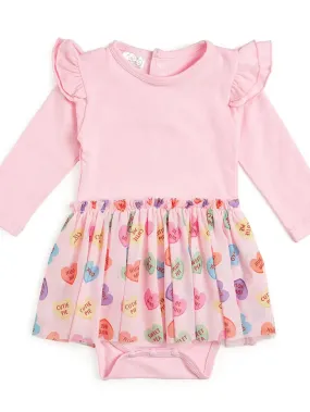 SWE Candy Hearts Skirted Bodysuit